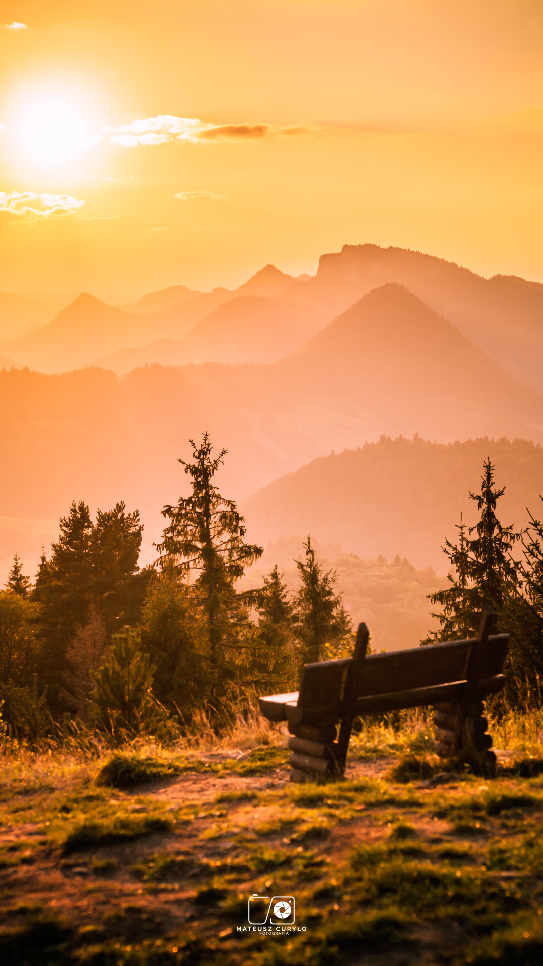 Pieniny Spisz Żar Tatry Wschód Słońca Las